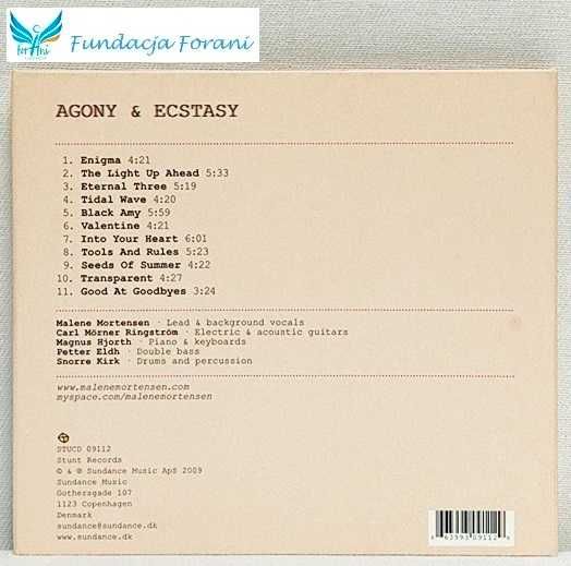 Agony & Ecstasy - Mortensen Malene CD - P1826