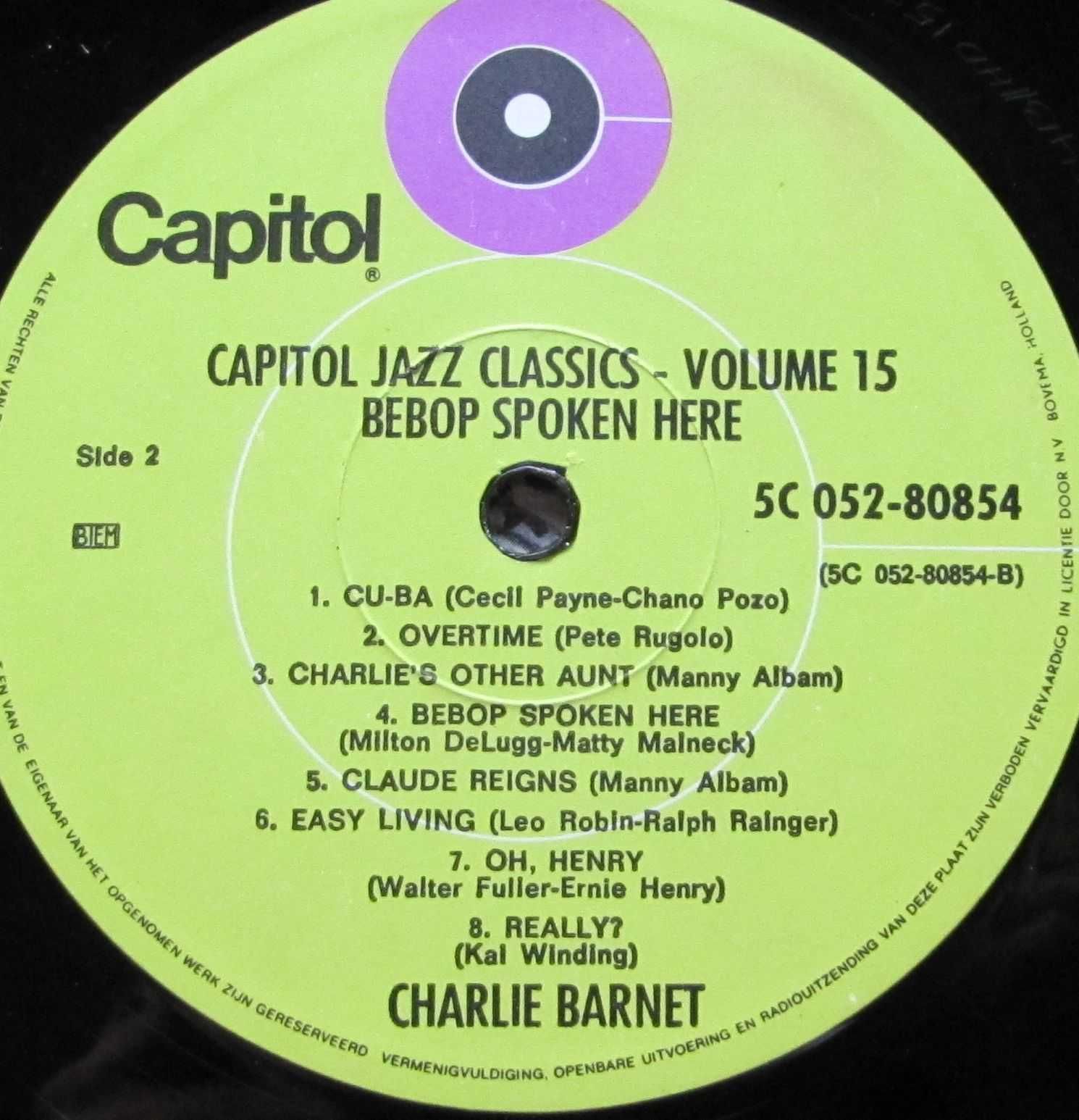 Benny Goodman/Charlie Barnet ~ płyta vinyl ~ C 80854 ~ stan bdb