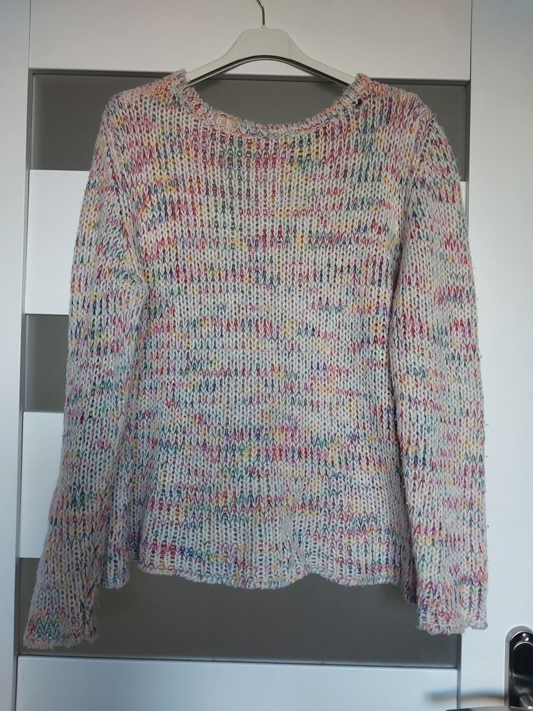 Kolorowy sweterek top vintage