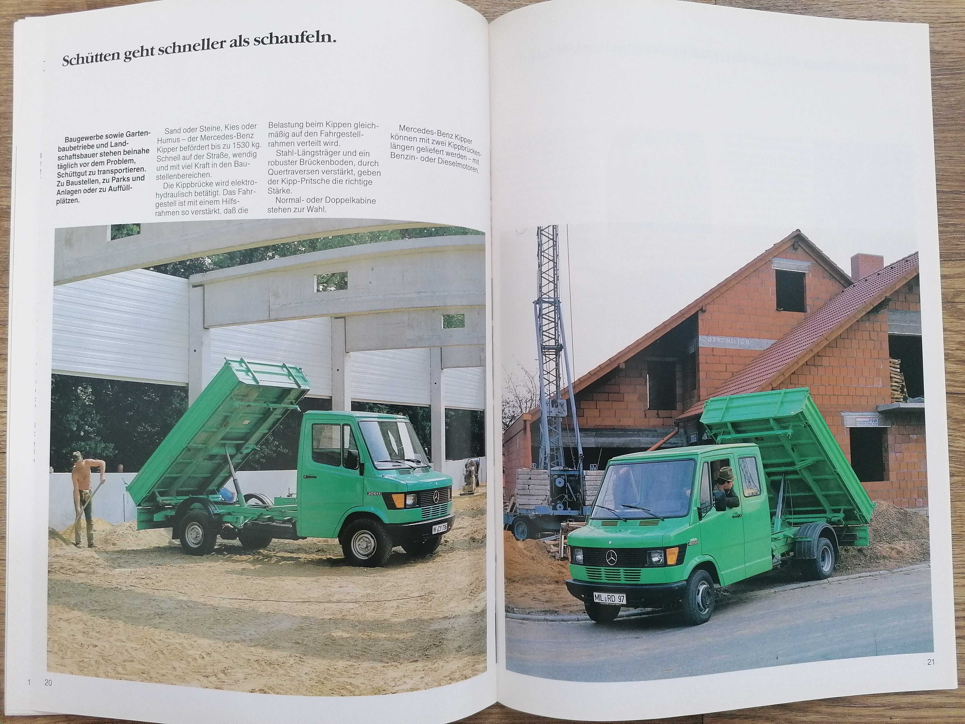 Prospekt Mercedes T2 Transporter 2.55 t – 4-6 t wszystkie wersje.