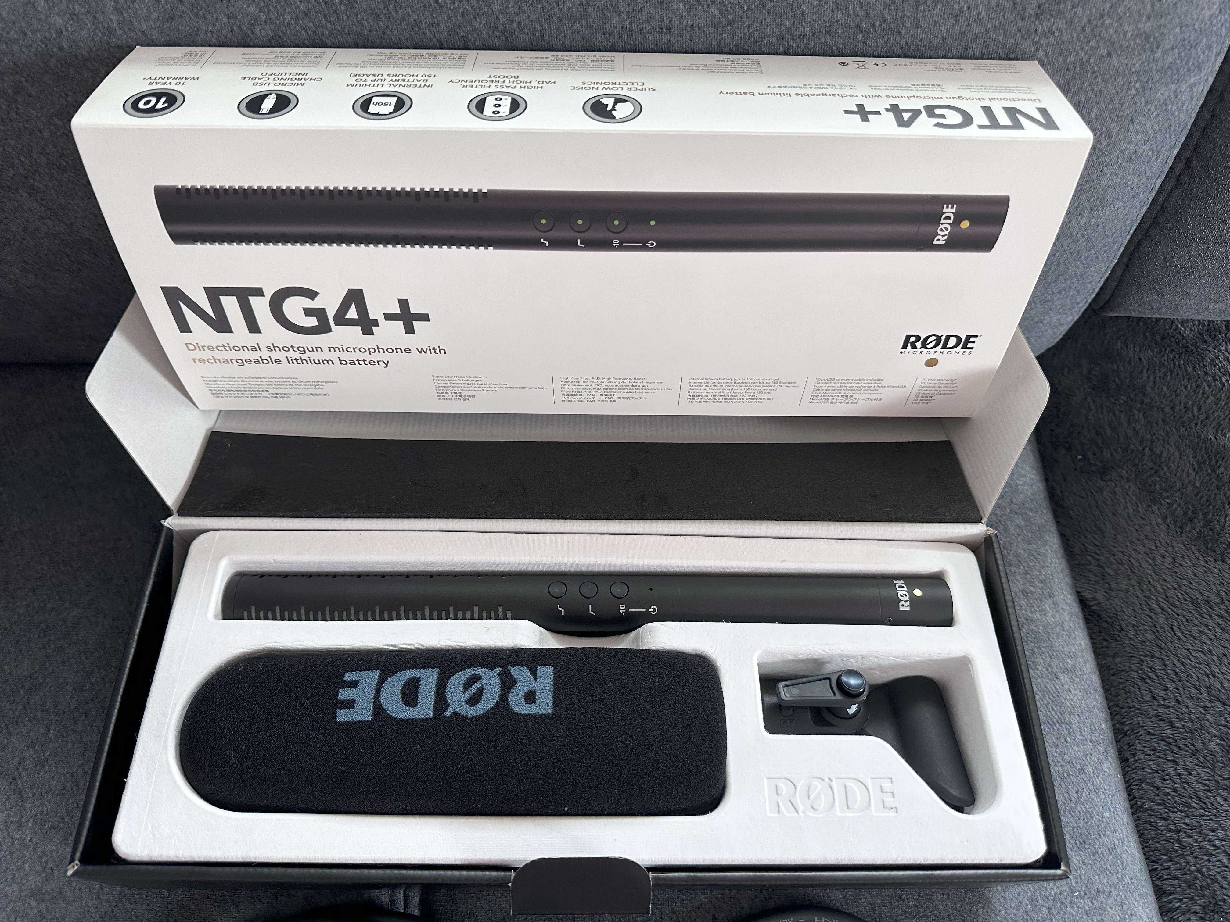 Mikrofon RODE NTG4+ | JAK NOWY | DODATKI | Kable XLR |