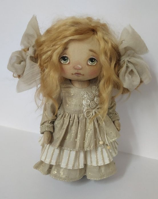 Текстильная кукла  Настя Интерьерная кукла