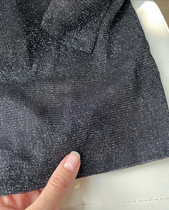 Люрексове міні з ланцюжками на спині