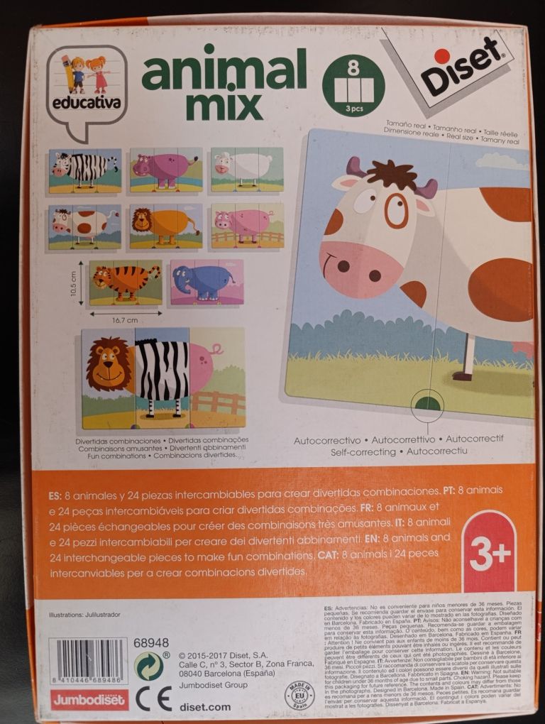 Puzzle infantil - animais