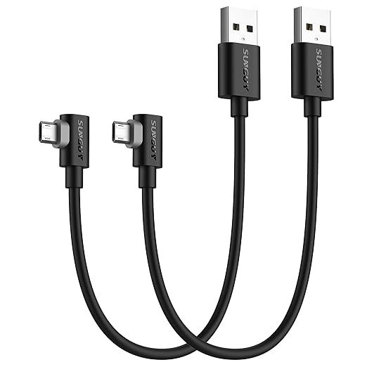 sunguy kabel micro usb 90 stopni  2 x 30 cm,