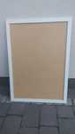 Ramka biała duża 53/73 wewn 47/67 cm do plakatu