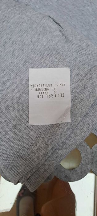 podkoszulek koszulka męski szary XXL polski bawełna