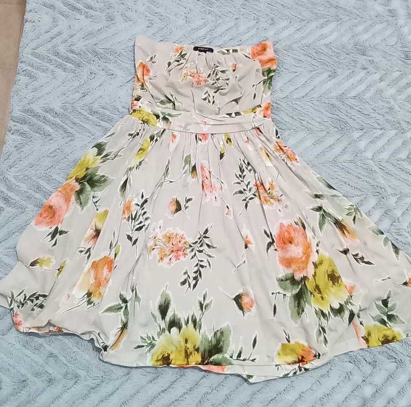 Vestido Mango Kai Kai tons cremes