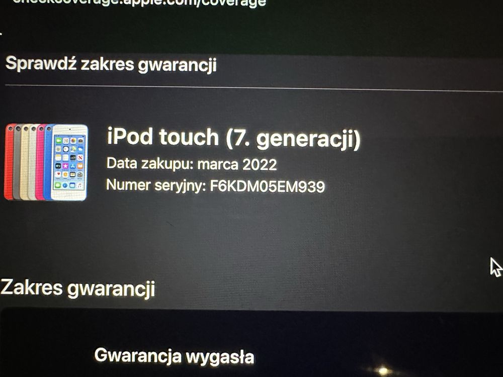 Ipod Touch 7 stan jak nowy. Zamiana