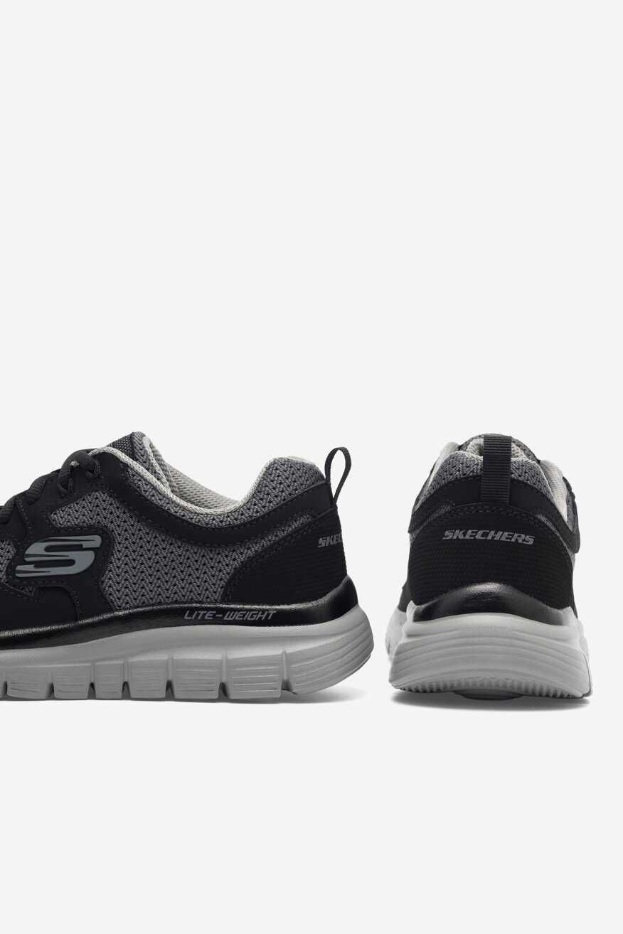 Кросівки чоловічі Skechers Burns Agoura Black/Gray 52635/BKGY Оригінал