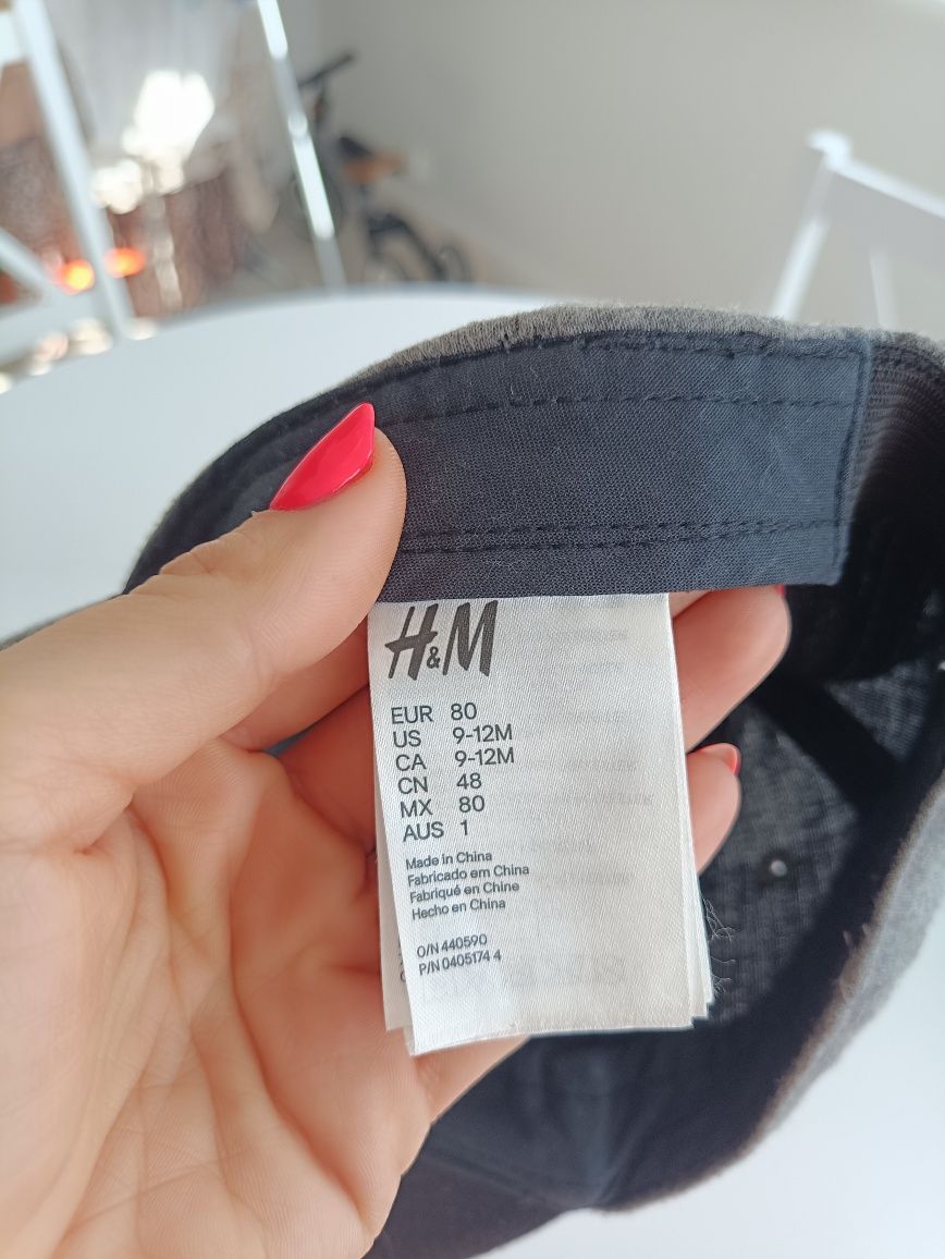 Czapka z daszkiem bejsbolówka h&m roz 80