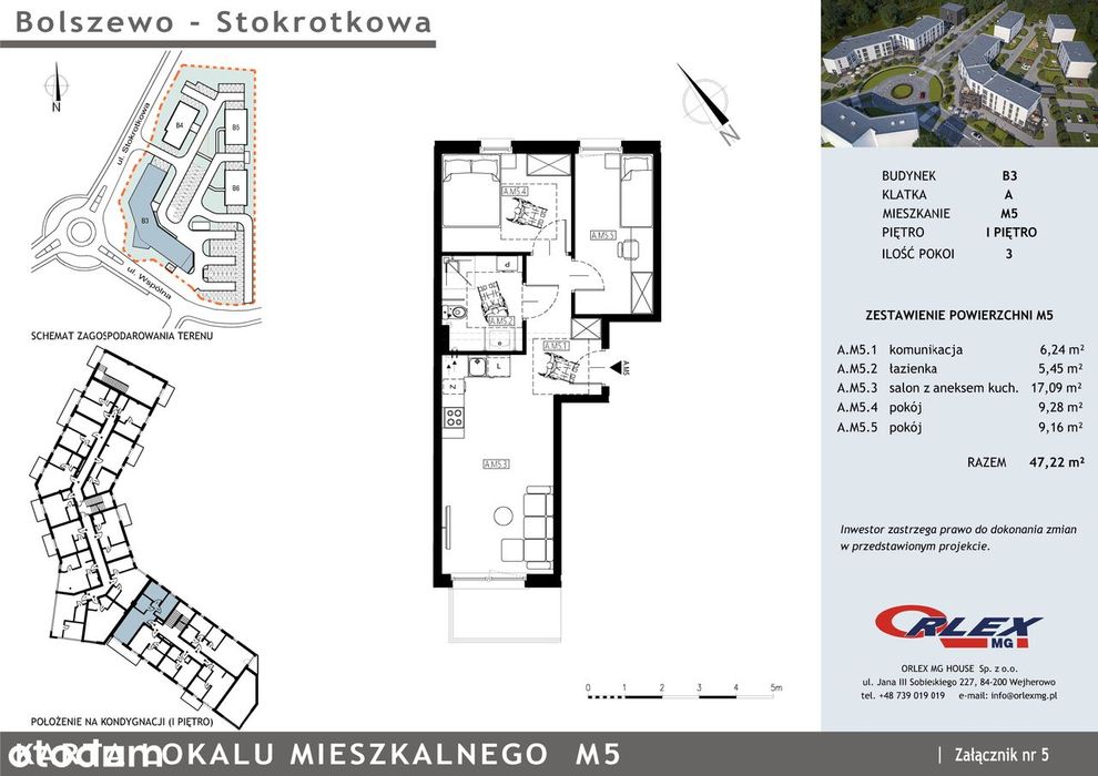 Bolszewo mieszkanie 2 pokojowe