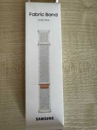 Pasek do Samsung Galaxy Watch 6 Fabric Band 20mm S/M Beżowy
