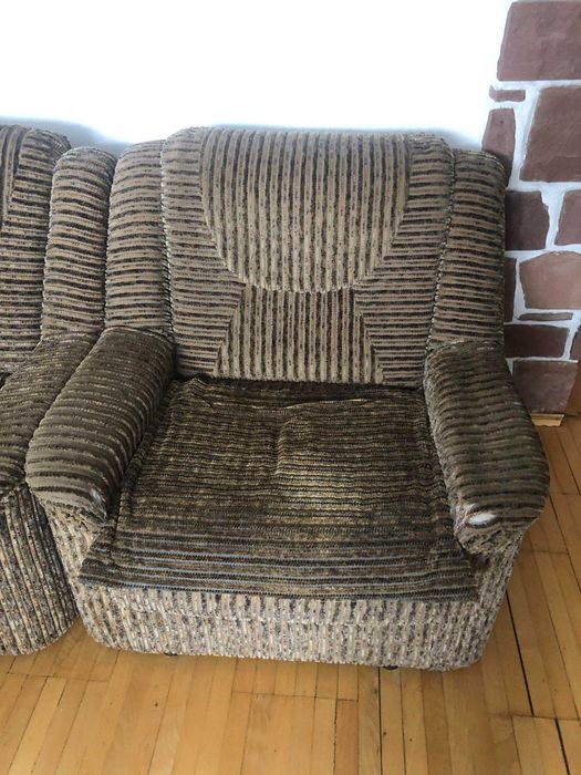 Kanapa narożna z funkcją spania + fotel