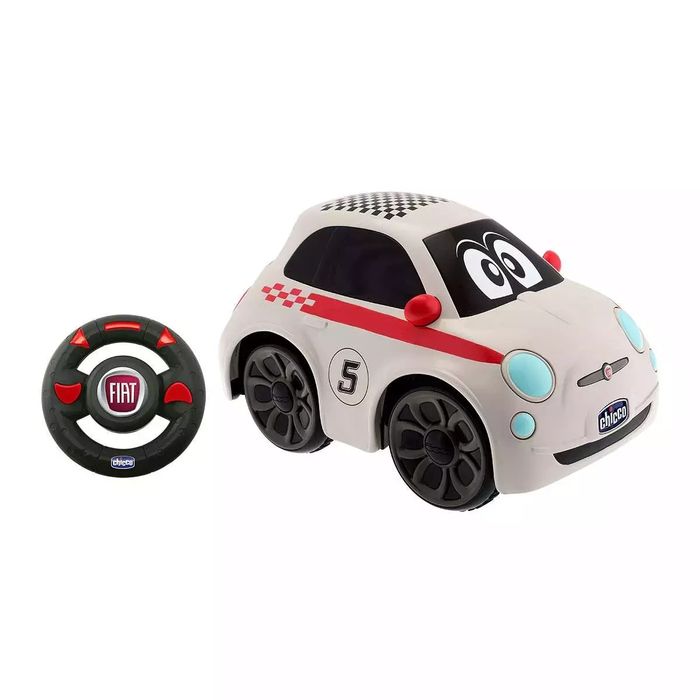 Fiat 500 zdalnie sterowany, biały. Chicco