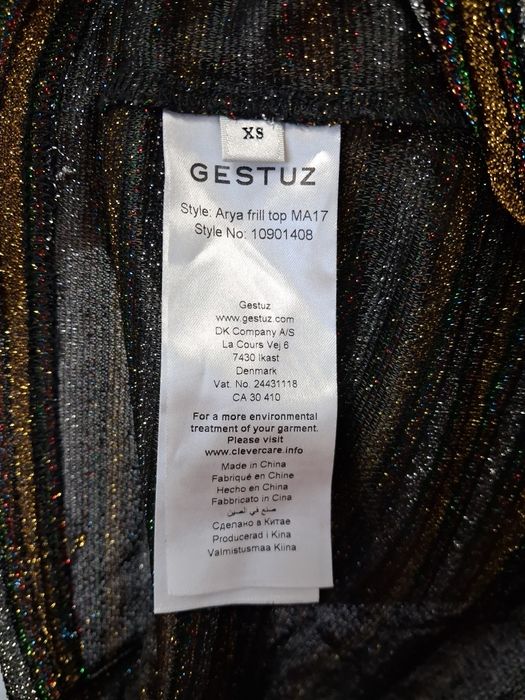 Gestuz bluzka brokatowa damska XS