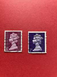 1967 2 znaczki pocztowe Królowa Elżbieta 2 Szkocja