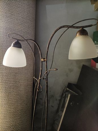Lampa stojąca,metalowa