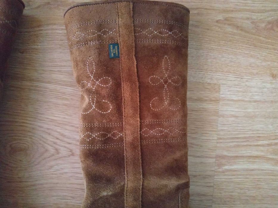 Botas em camurça e pele n'35 ( Seaside)