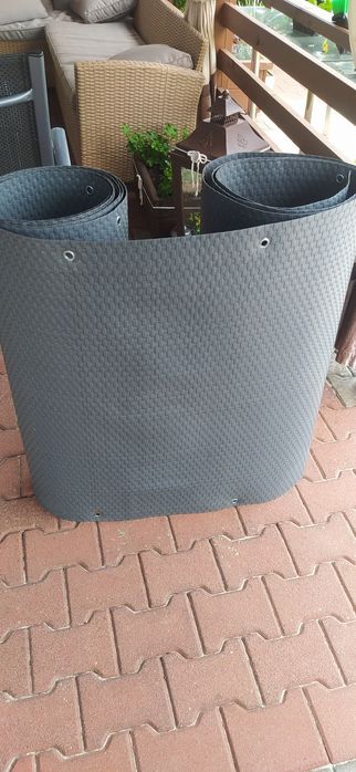 Mata rattanowa balustrada, mocna masywna