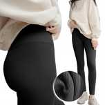 Legginsy Z Wysokim Stanem Prążkowane Modelujące Bawełna Kryjące - 908