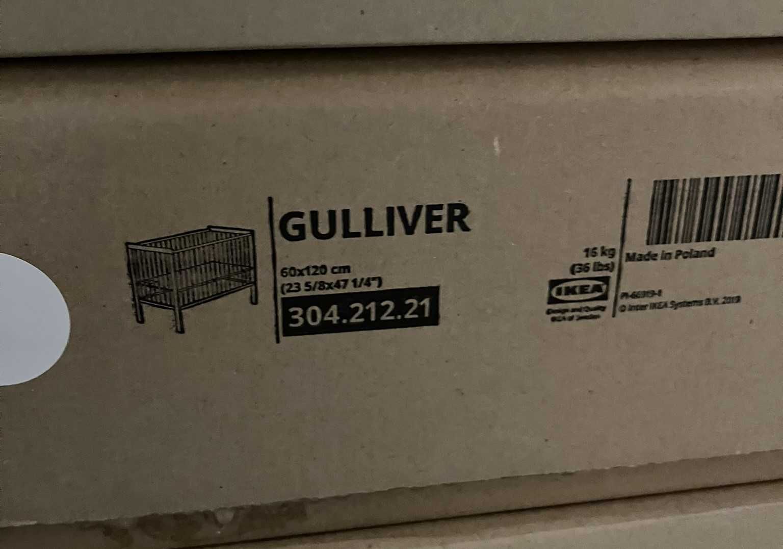 Łóżeczko Ikea Gulliver plus materac gratis - nowe.
