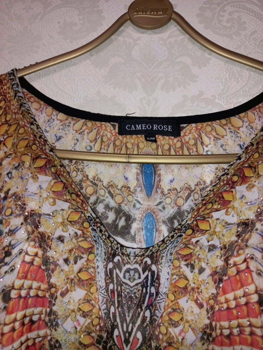 Накидка пляжная, тупика Cameo Rose, one size.