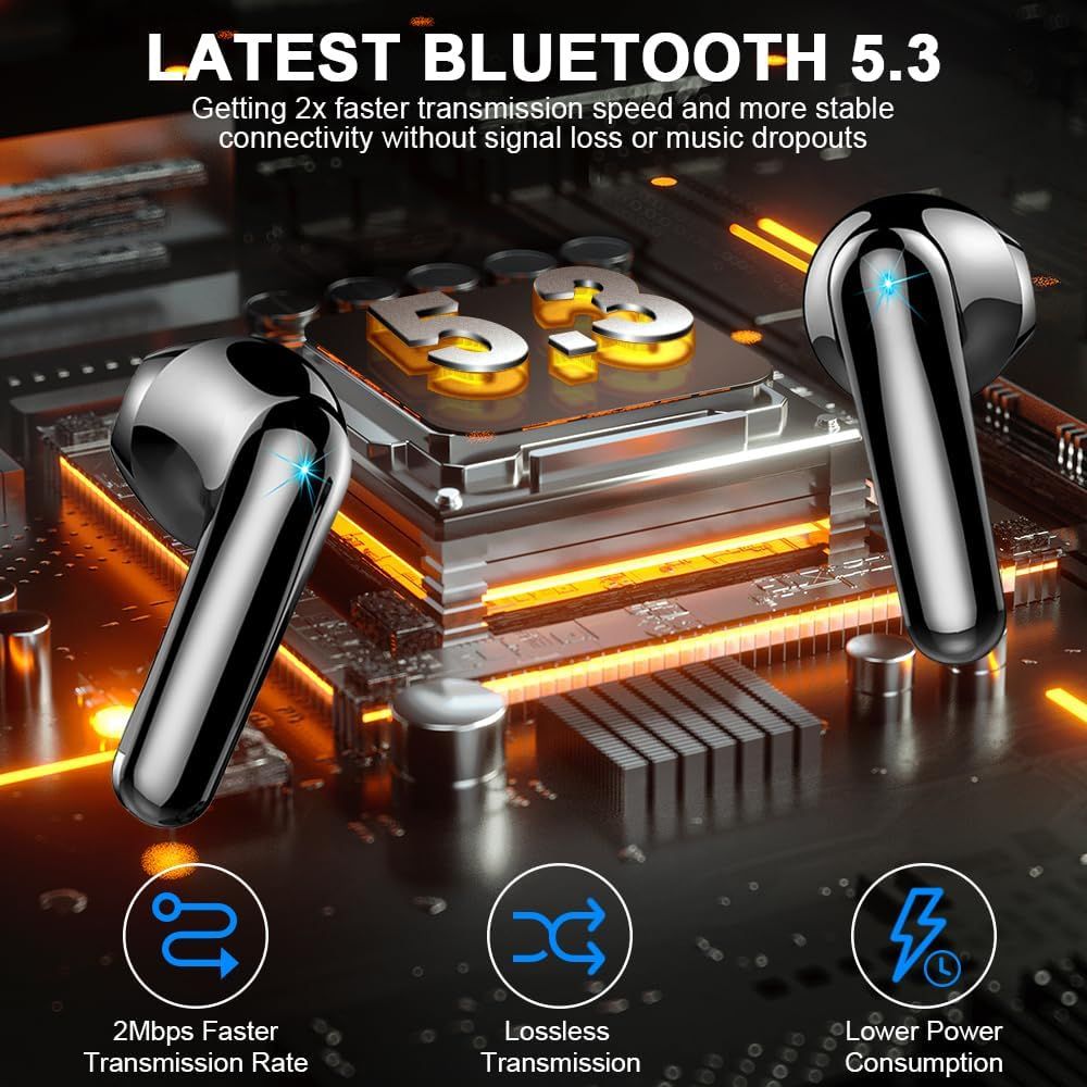 Drsaec J55 Bezprzewodowe Słuchawki Douszne Bluetooth 5.3 Hifi