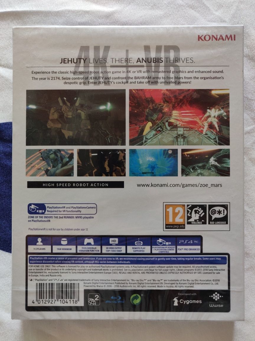 Jogo PS4 Zone of The Enders, novo