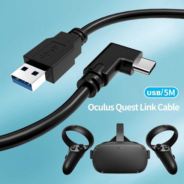 Кабель Oculus Link USB-С, 5 метрів, для шлему ВР Oculus Quest 1/2/3
