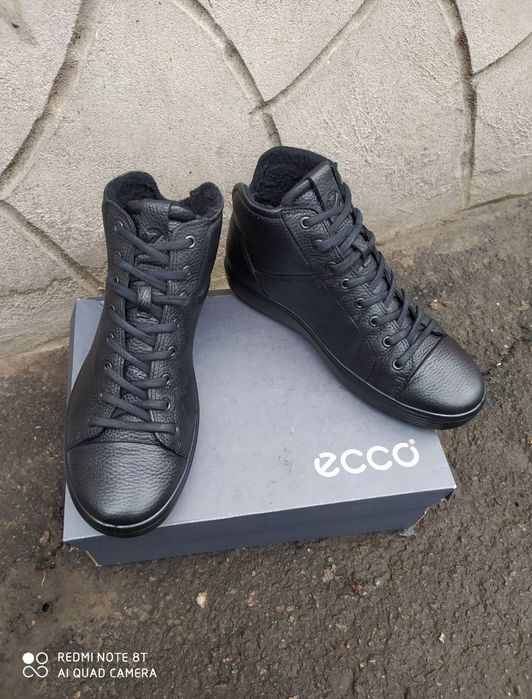 Ecco 41 40 ботинки зимові чоботи шкіряні черевики взуття ессо