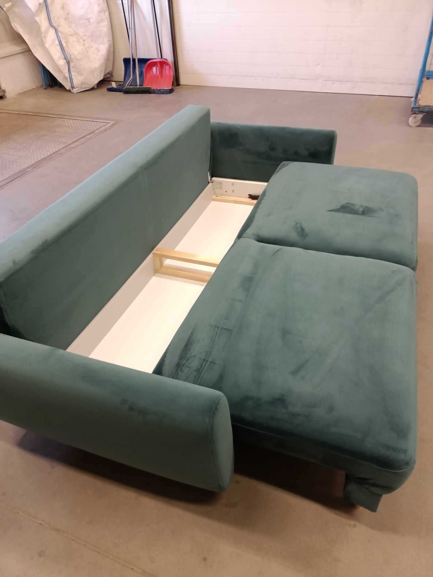 SOFA ARNO || poekzpozycyjna || morski welur || OUTLET || POŁOWA CENY!