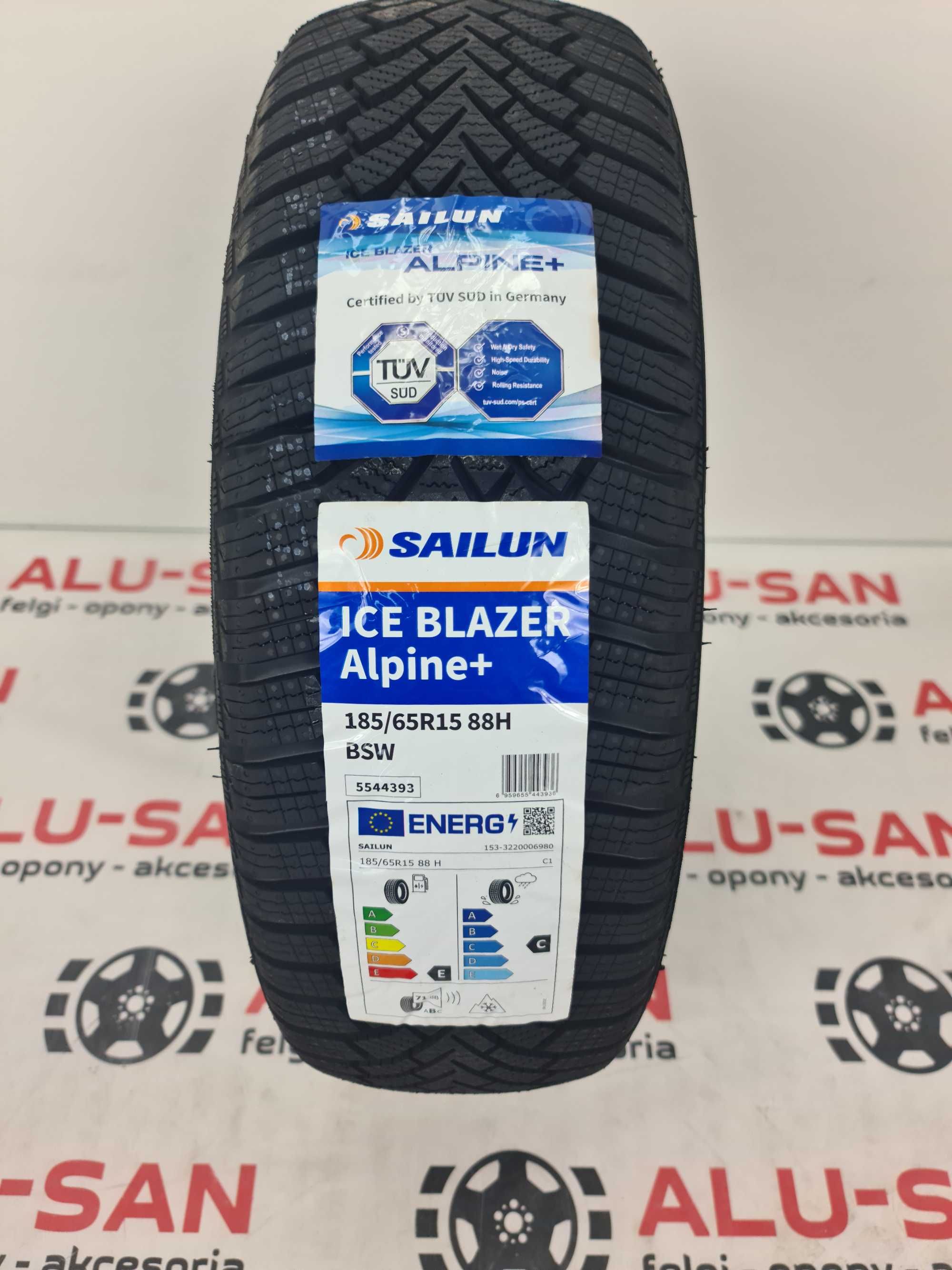 NOWE zimowe OPONY 185/65R15 - Sailun Ice Blazer Alpine +