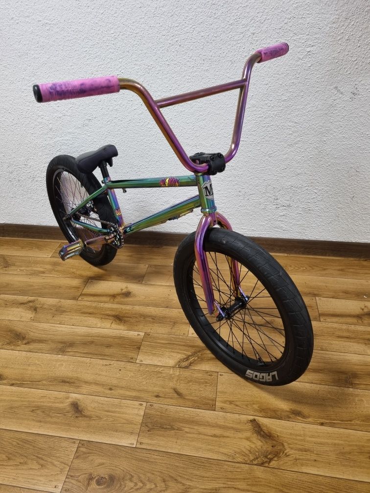 BMX Neomain, 20", petrol, oil slick, składany.