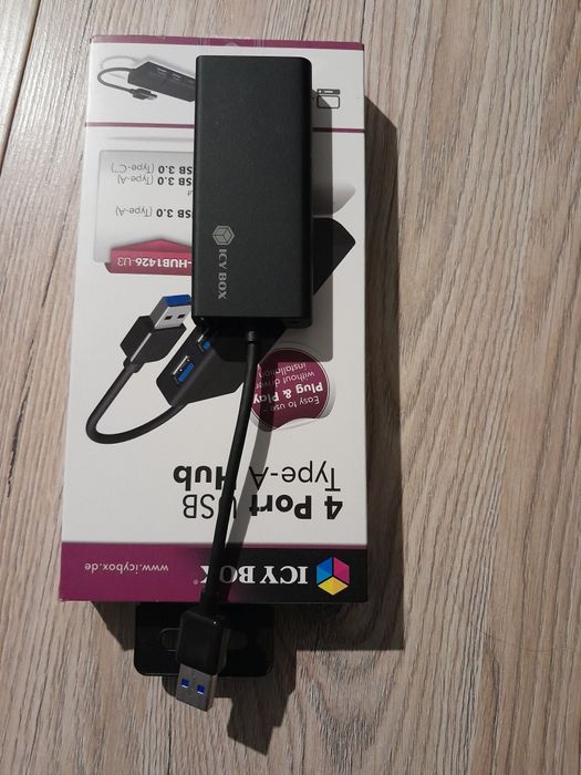 HUB USB Icy Box 2x USB-C + 2x USB-A 3.0
