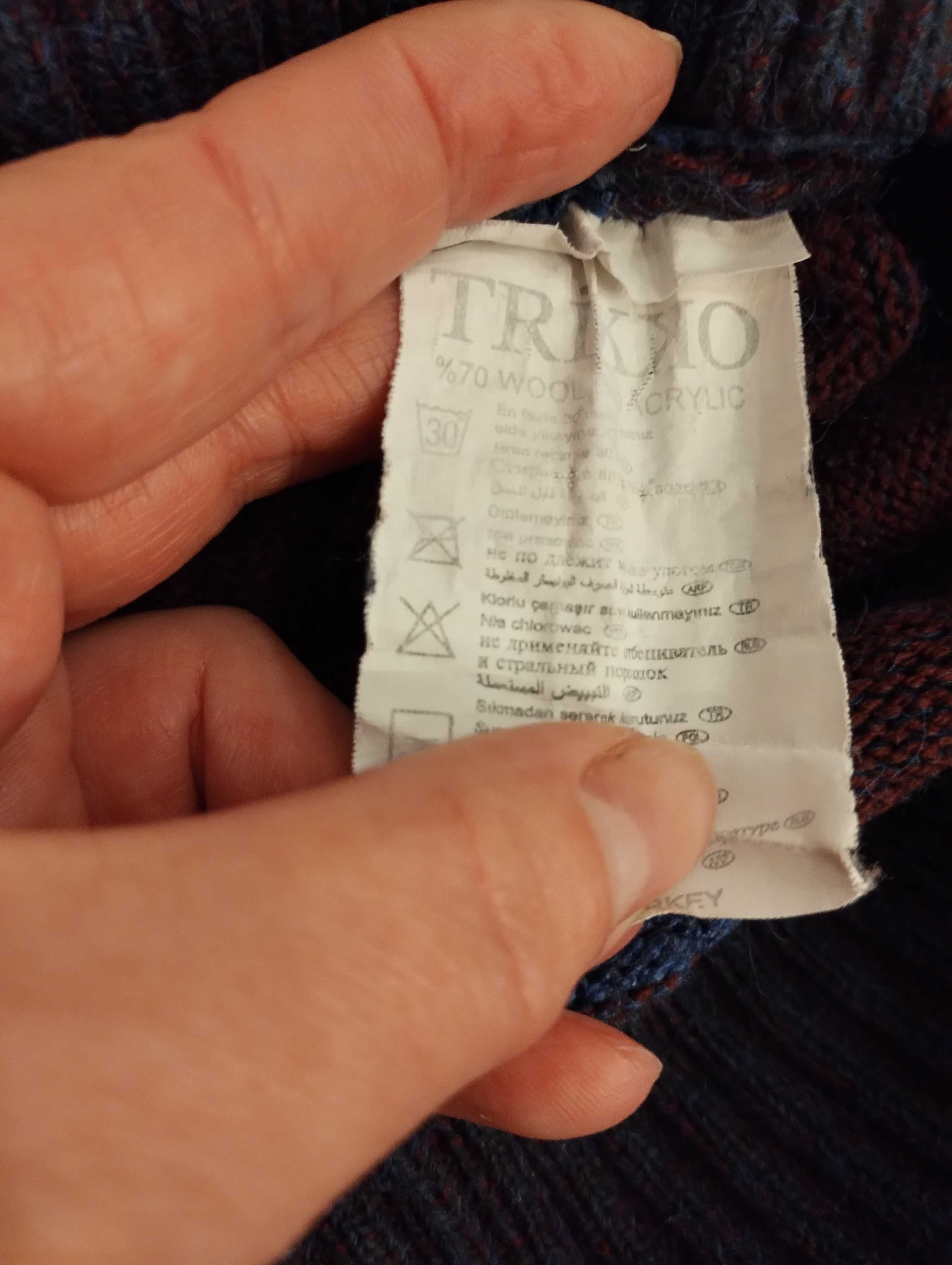 Sweterek męski wełna 70 % XXL