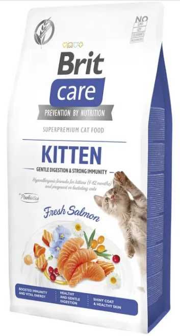 Сухий корм для кошенят Brit Care Kitten Immunity - лосось