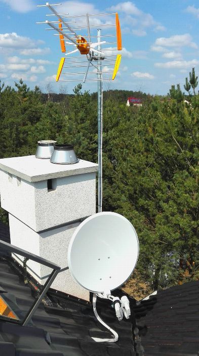 Montaż, ustawienie anten satelitarnych NC+, CP i DVB-T Opole, okolice