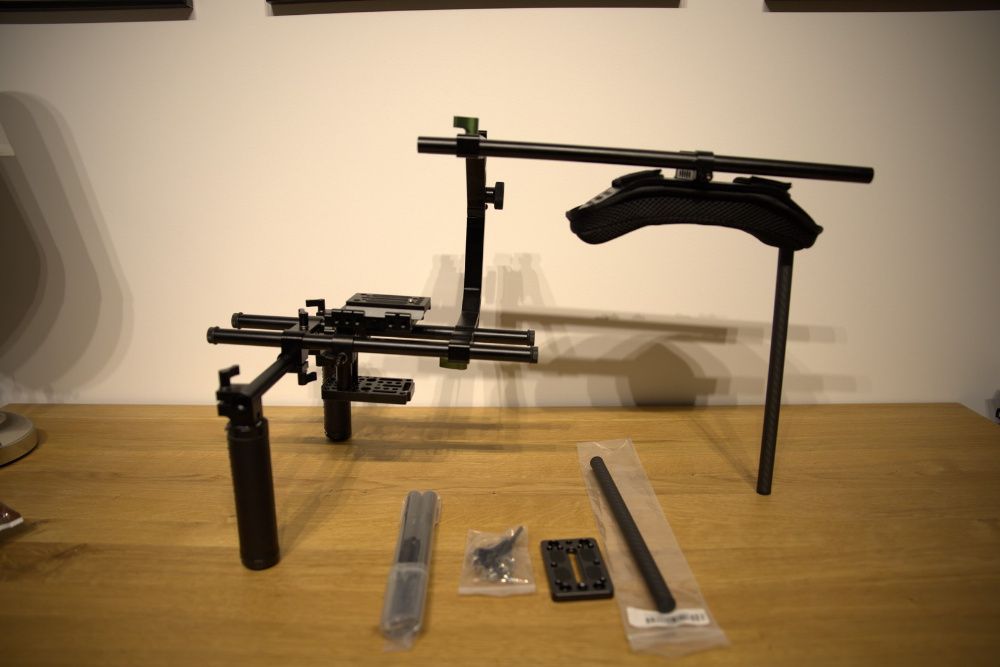 Rig camerowy, stabilizator, klatka,ramie Lanparte C-shape&szyny,plytka