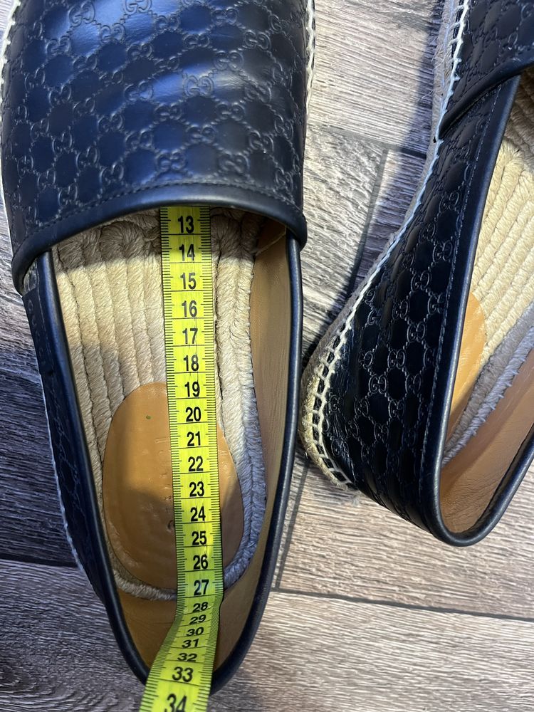 GUCCI Guccissima GG оригінальні чоловічі еспадрильї мокасини топсайдер