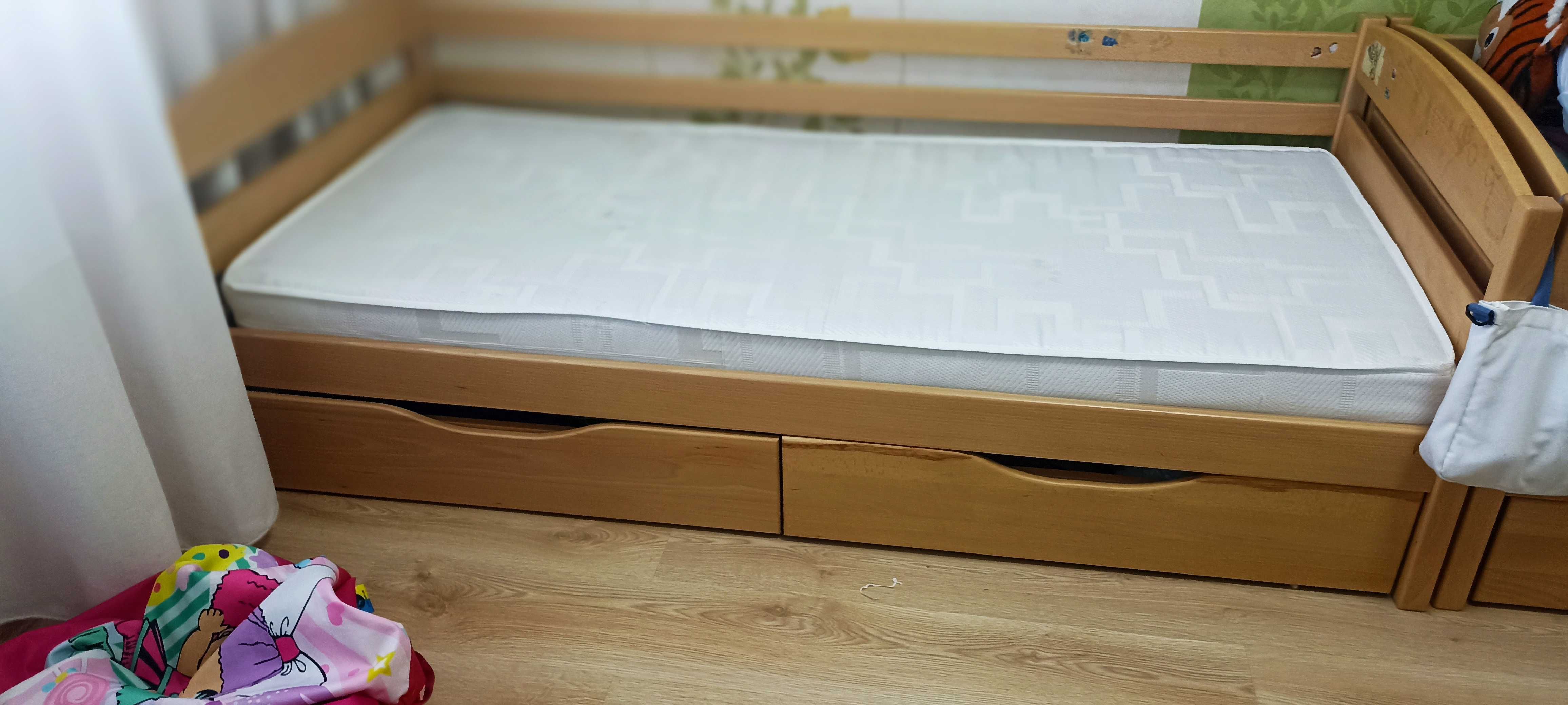 Ліжко з масиву бука 190дх80гx30в