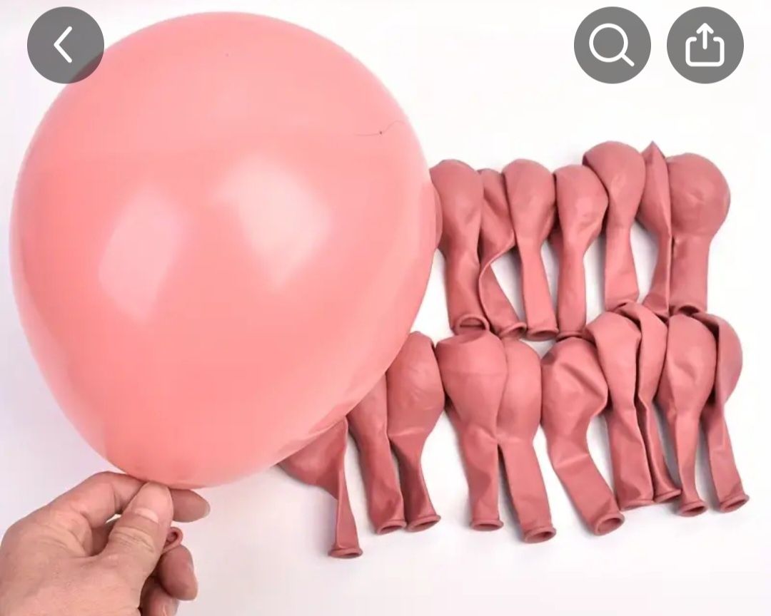 Komplet balonów z dodatkami