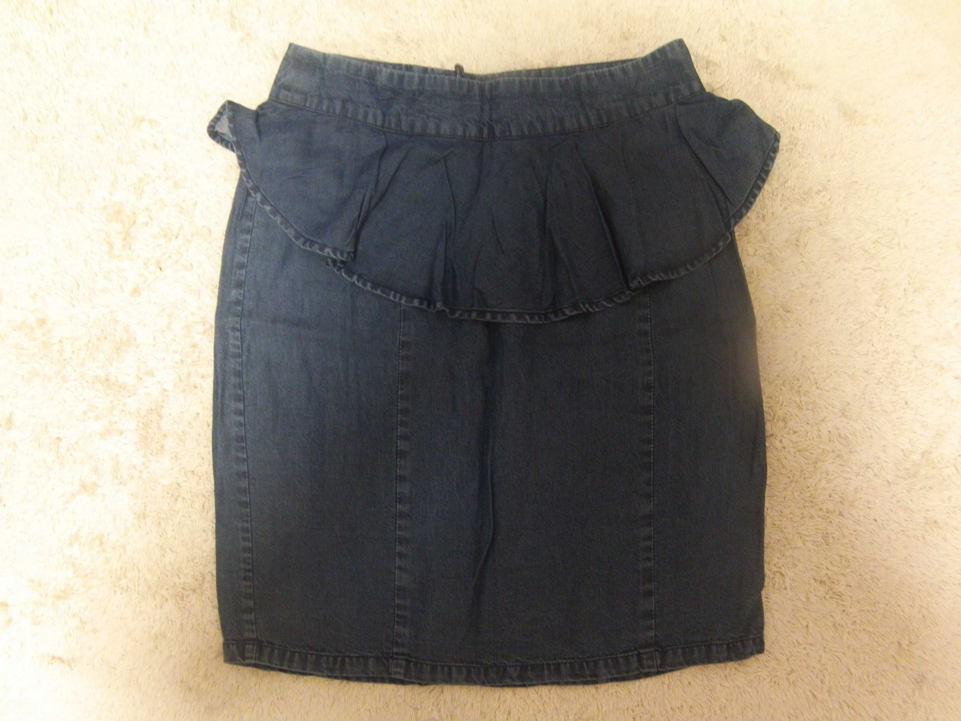 Юбка H&M летняя миди (джинсовая) синяя