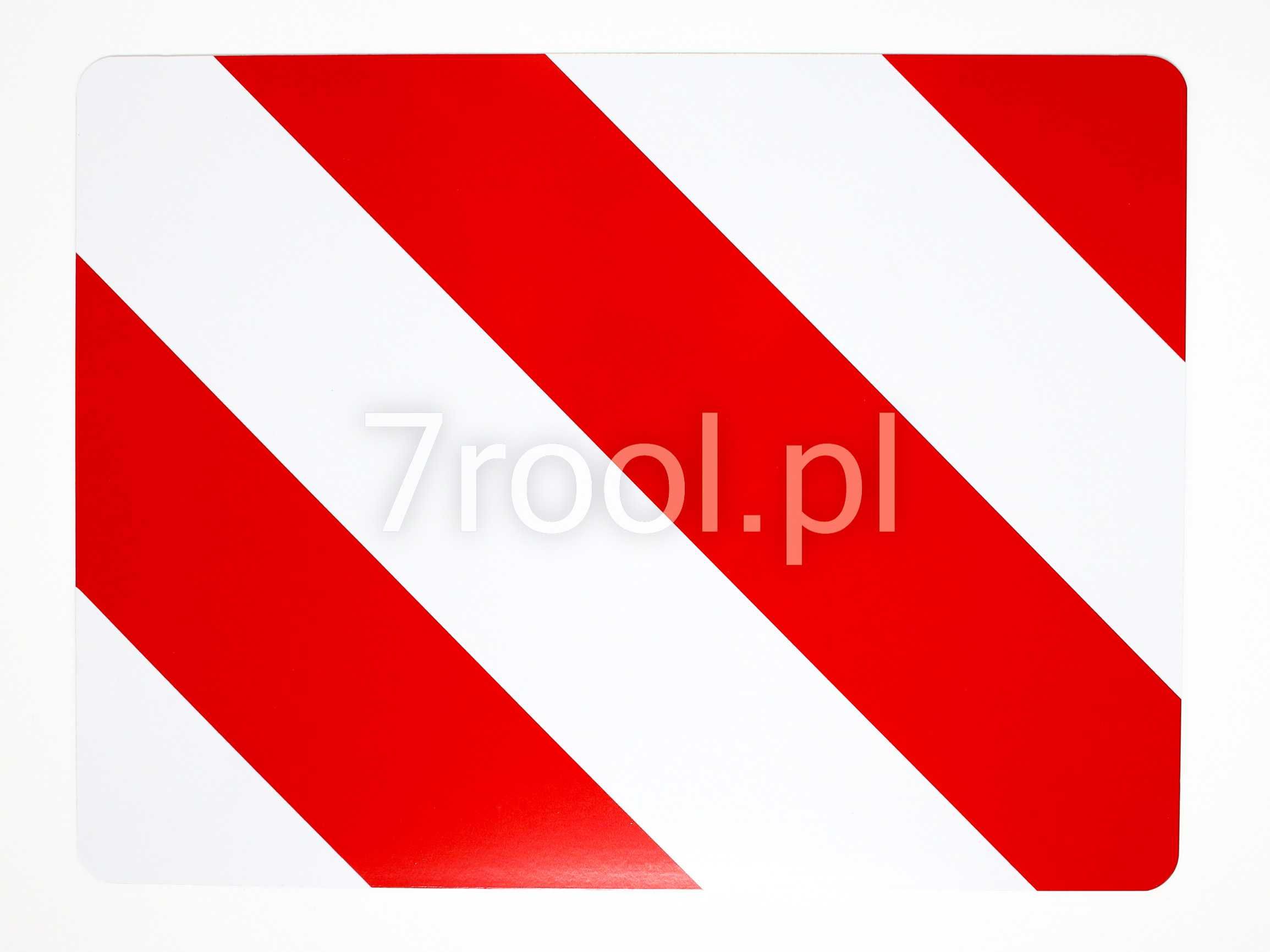 Zestaw dwóch tablic ostrzegawczych 423x423 P/L