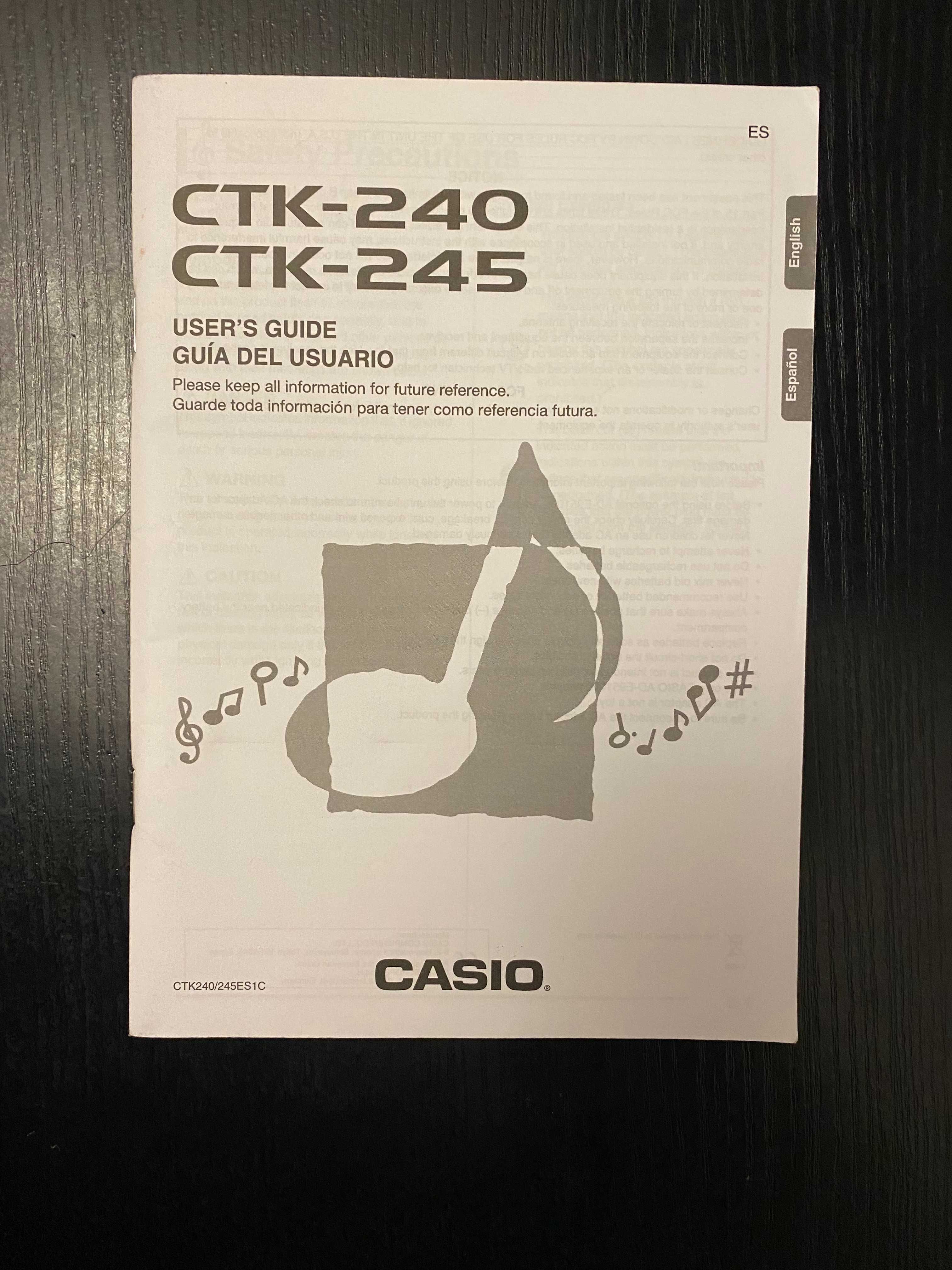 Casio CTK-240 ze stojakiem Clifton stworzony dla początkujących!