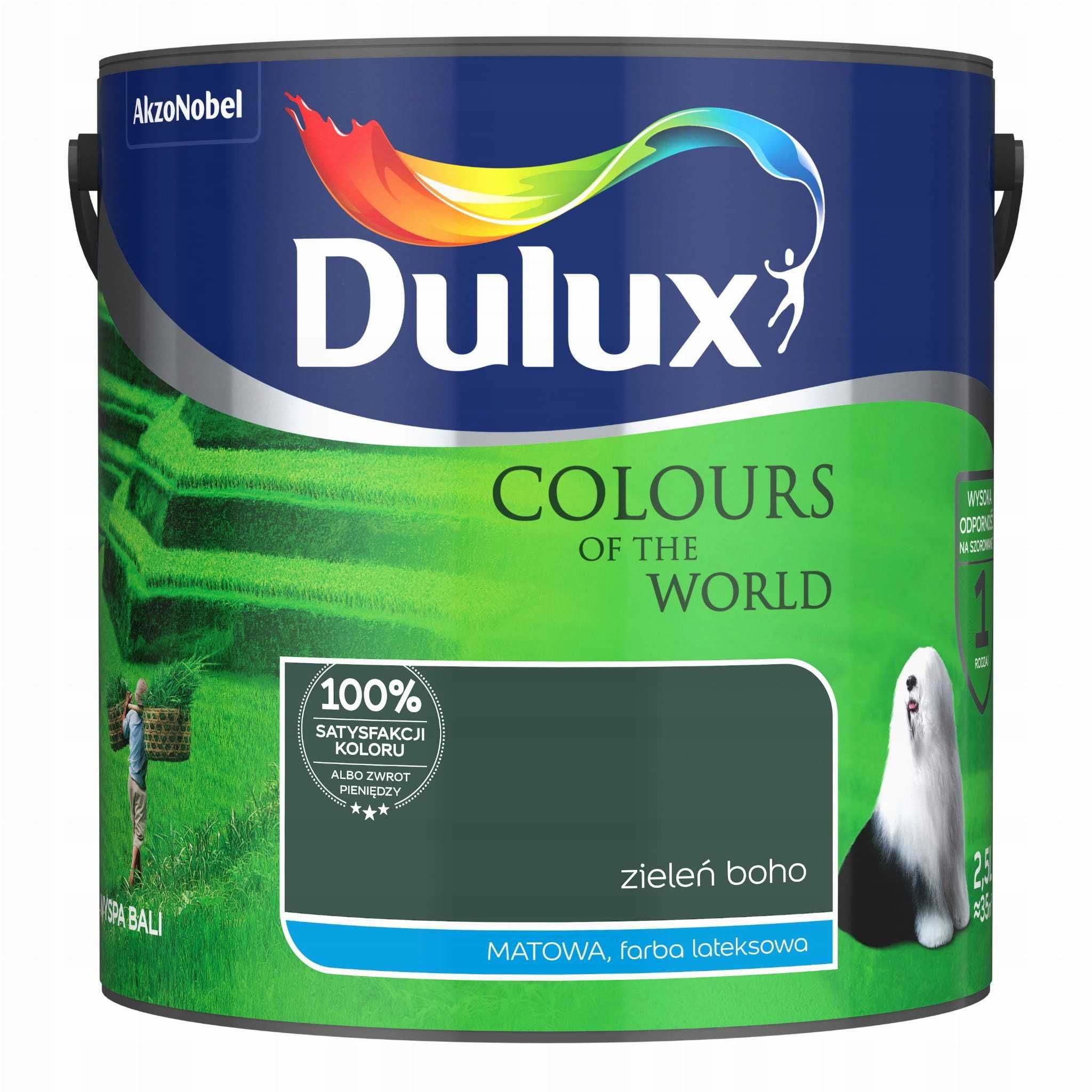 DULUX  kolory świata 2,5l Zieleń boho