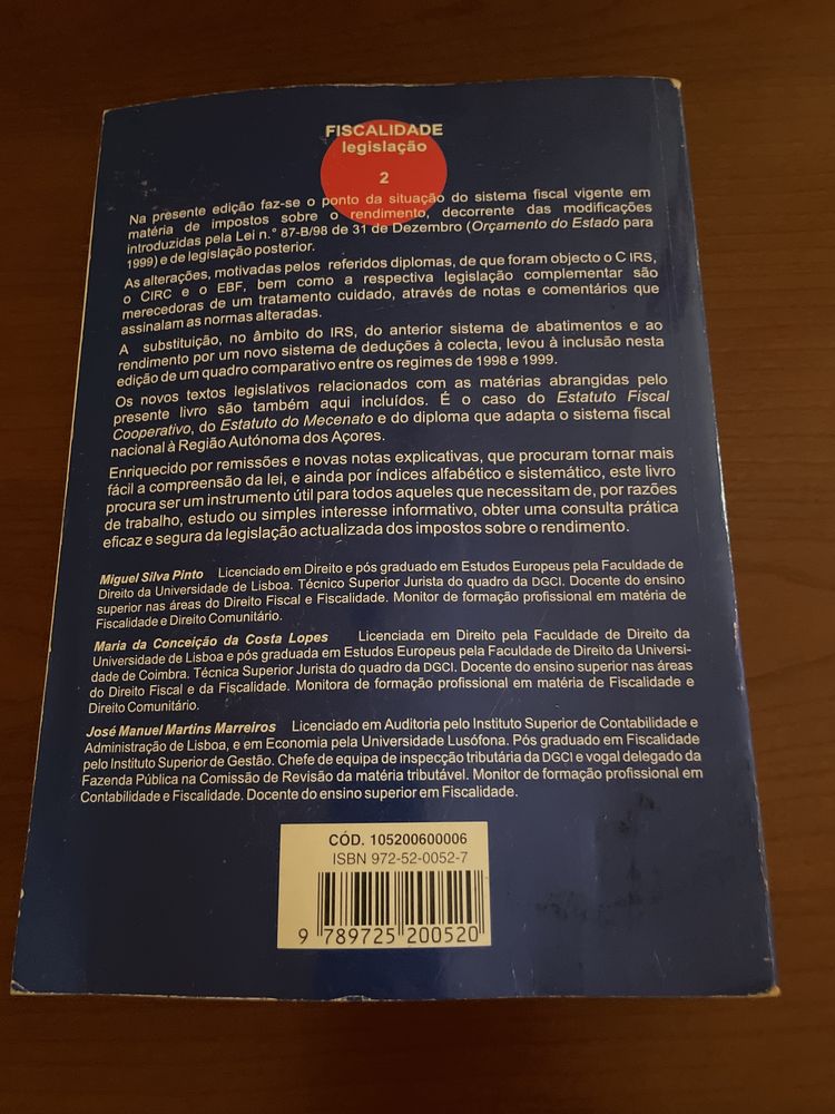 IRS/ IRC - Estatuto dos benefícios fiscais