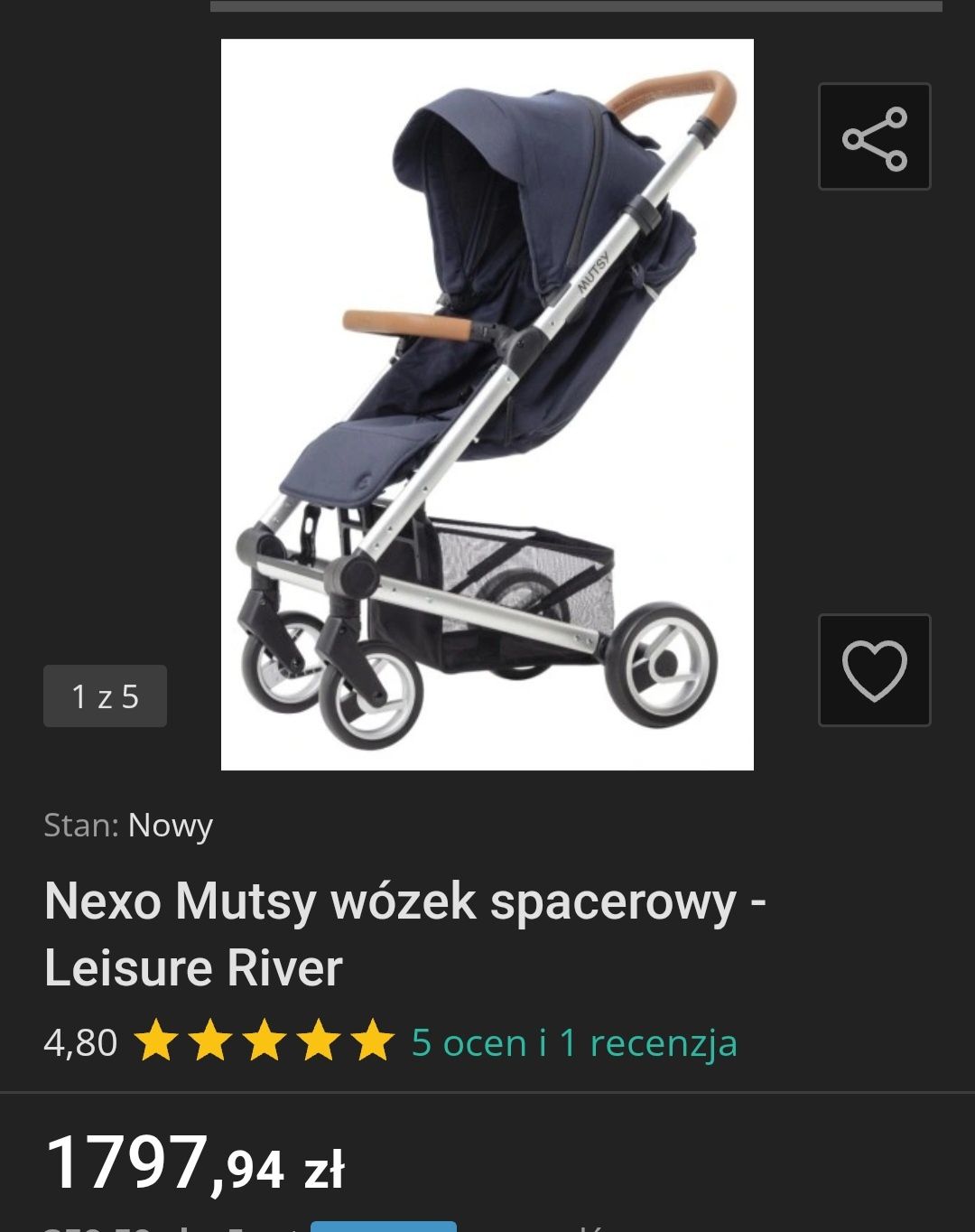 Wózek spacerówka Mutsy