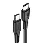 USAMS Kabel U43 USB-C na USB-C 100W PDFast Charge 5A 1.2m czarny/black