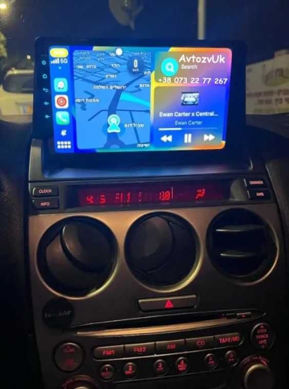 Магнитола MAZDA 6 GPS TV USB Дисплей Tesla Мазда 6 CarPlay Android 13